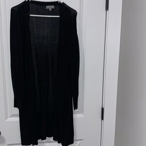 Joseph A. Black black colored sweater/cover up. Size medium.